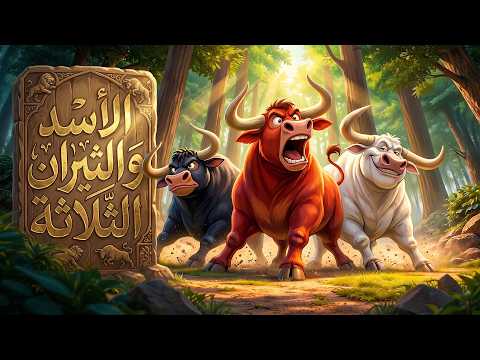 قصة الأسد والثيران الثلاثة